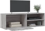 vidaXL Έπιπλο Τηλεόρασης Γκρι Sonoma 120 x 34 x 37 εκ. από Επεξ. Ξύλο