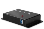 USB Hub LINDY Μαύρο