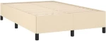 vidaXL Κρεβάτι Boxspring με Στρώμα Κρεμ 120x190 εκ. Υφασμάτινο