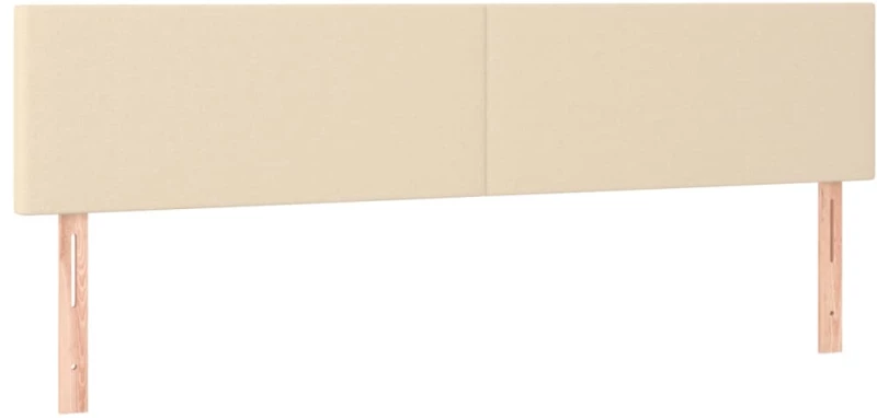 vidaXL Κρεβάτι Boxspring με Στρώμα Κρεμ 120x190 εκ. Υφασμάτινο