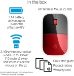 Ασύρματο ποντίκι HP Z3700 Κόκκινο Μαύρο/Κόκκινο