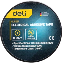 Electrical insulating tape Deli Tools EDL5261, 10m