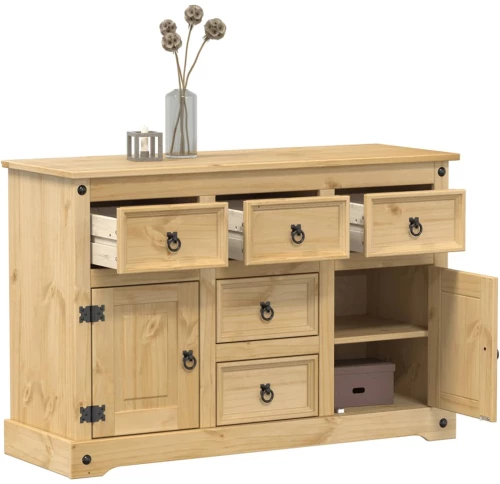 vidaXL Ντουλάπι Corona 115 x 40 x 76 εκ. από Μασίφ Ξύλο Πεύκου