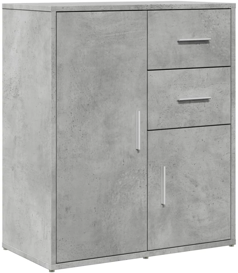 vidaXL Βοηθητικά Ντουλάπια 2 τεμ. Γκρι Σκυρ. 60x31x70εκ Επεξεργ. Ξύλο