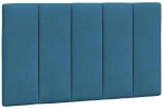 vidaXL Κρεβάτι με Στρώμα Μπλε 90 x 200 εκ. Βελούδινος