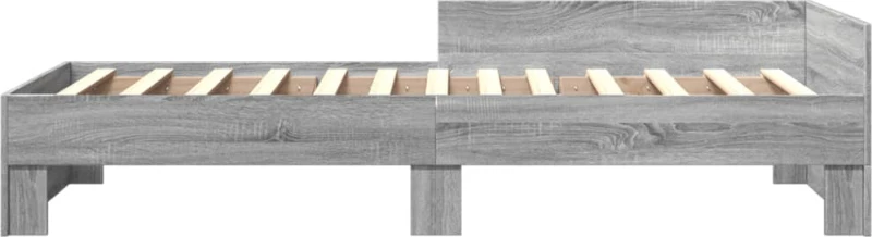 vidaXL Πλαίσιο Κρεβατιού Γκρι Sonoma 90 x 190 εκ. Επεξεργασμένο Ξύλο