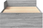 vidaXL Πλαίσιο Κρεβατιού Γκρι Sonoma 90 x 190 εκ. Επεξεργασμένο Ξύλο
