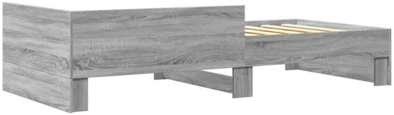 vidaXL Πλαίσιο Κρεβατιού Γκρι Sonoma 90 x 190 εκ. Επεξεργασμένο Ξύλο