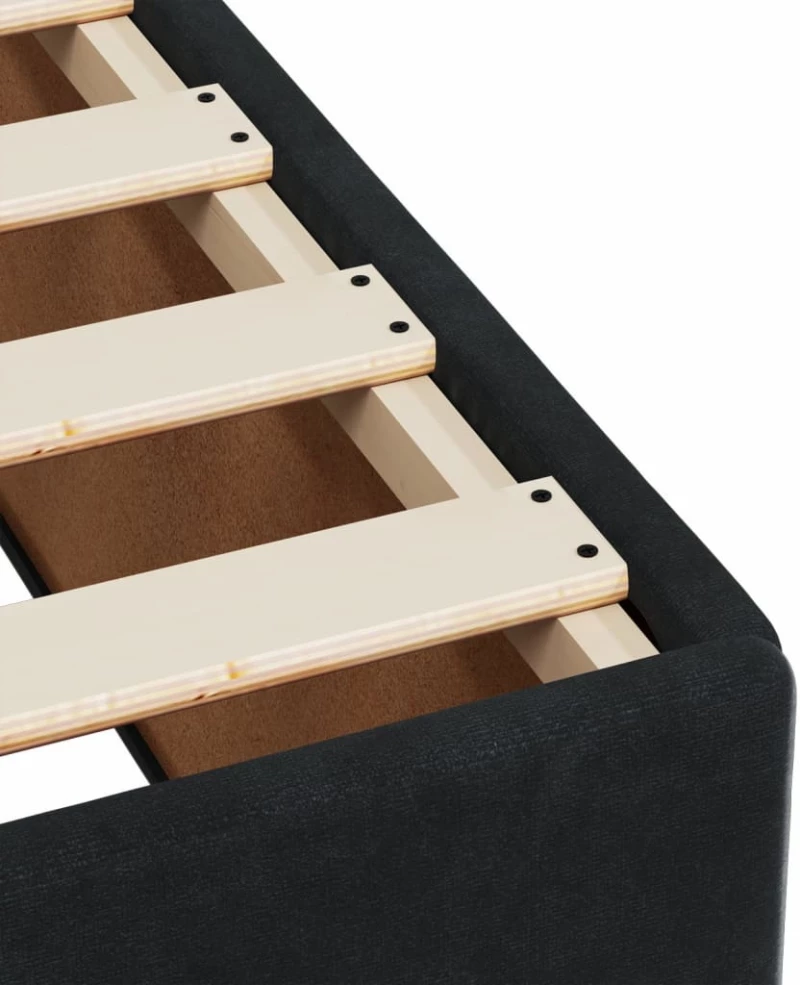 vidaXL Πλαίσιο Κρεβατιού Μαύρο 90x190 εκ. Βελούδινο