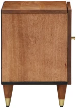 vidaXL Κομοδίνο 40 x 33 x 46 εκ. από Μασίφ Ξύλο Μάνγκο