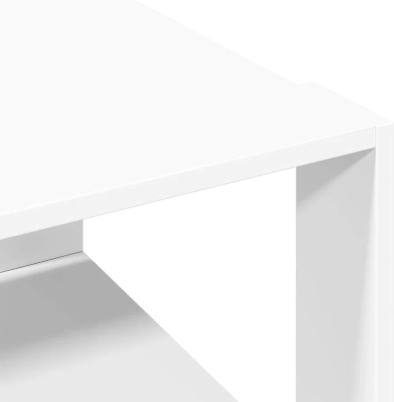 vidaXL Τραπεζάκι Σαλονιού Λευκό 51,5x51,5x30εκ. από Επεξεργασμένο Ξύλο