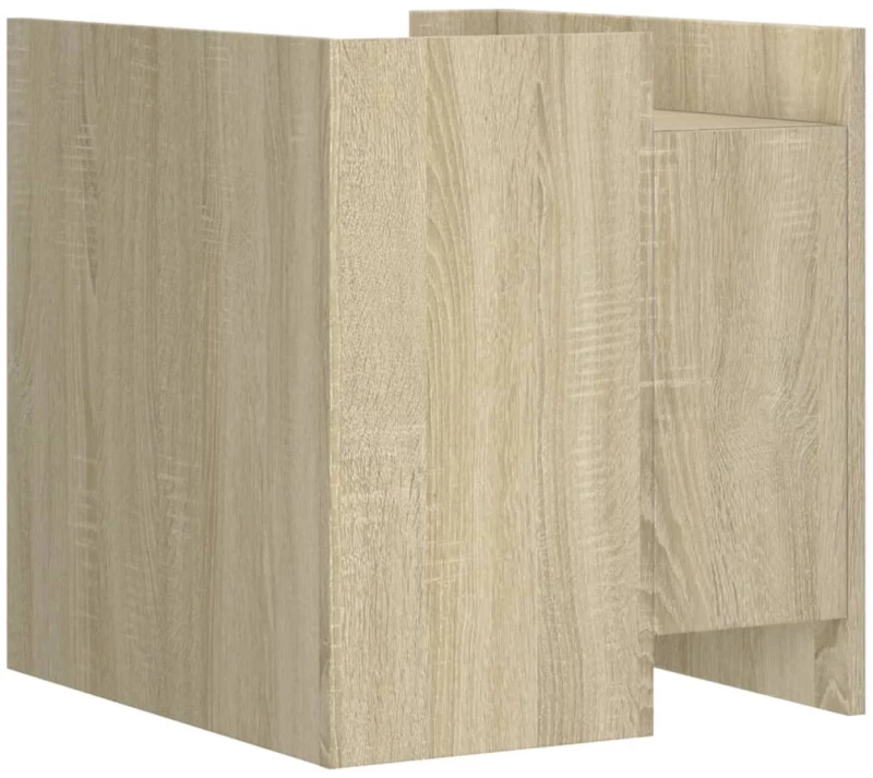 vidaXL Κομοδίνο Sonoma Δρυς 45x50x50 εκ. από Επεξεργασμένο Ξύλο