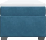 vidaXL Κρεβάτι Boxspring με Στρώμα Σκούρο Μπλε 80 x 200 εκ. Βελούδινο