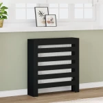 vidaXL Κάλυμμα Καλοριφέρ Μαύρο 78x20x82 εκ. από Επεξεργασμένο Ξύλο