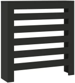 vidaXL Κάλυμμα Καλοριφέρ Μαύρο 78x20x82 εκ. από Επεξεργασμένο Ξύλο