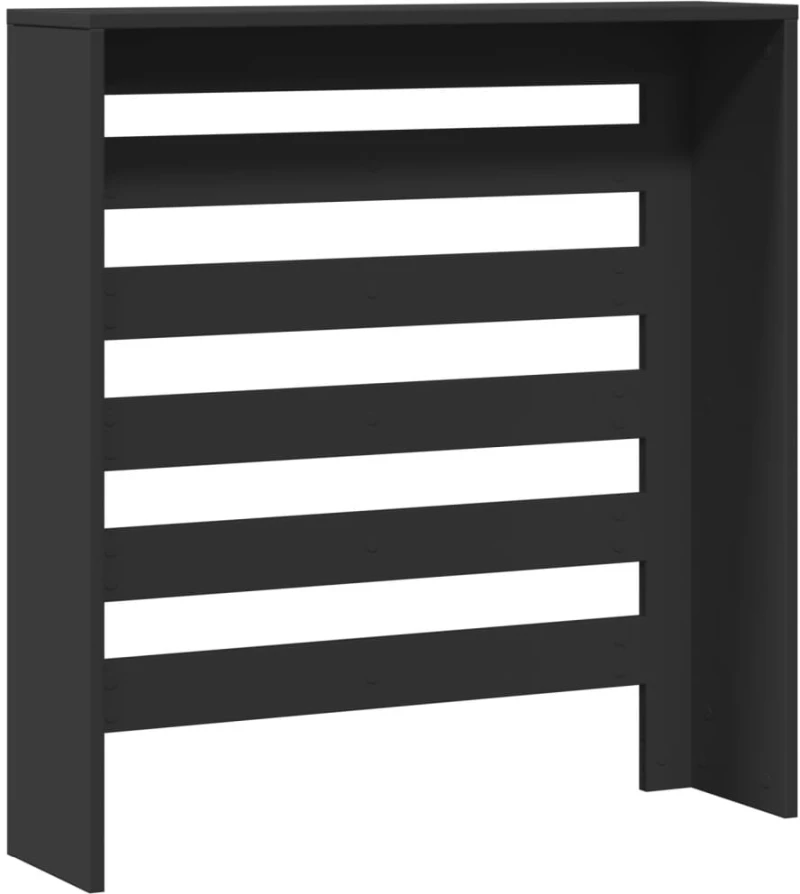 vidaXL Κάλυμμα Καλοριφέρ Μαύρο 78x20x82 εκ. από Επεξεργασμένο Ξύλο