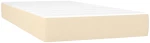 vidaXL Κρεβάτι Boxspring με Στρώμα Κρεμ 120x190 εκ. Υφασμάτινο