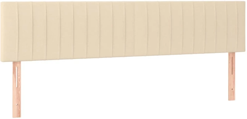 vidaXL Κρεβάτι Boxspring με Στρώμα Κρεμ 120x190 εκ. Υφασμάτινο