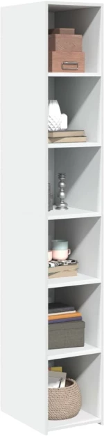 vidaXL Ντουλάπι Λευκό 30x41x185 εκ. από Επεξεργασμένο Ξύλο