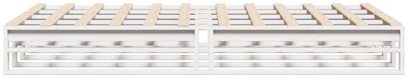 vidaXL Σκελετός Κρεβ. Χωρίς Στρώμα Λευκό 120x200 εκ Μασίφ Πεύκο