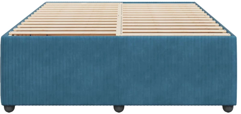 vidaXL Πλαίσιο Κρεβατιού Μπλε 160x200 εκ. Βελούδινο