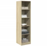 vidaXL Ντουλάπα Χρώμα Sonoma Δρυς 50 x 50 x 200 εκ. από Επεξ. Ξύλο
