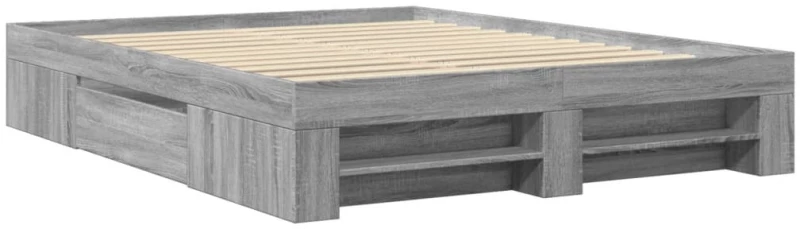 vidaXL Πλαίσιο Κρεβατιού Γκρι Sonoma 160x200 εκ. Επεξεργασμένο Ξύλο