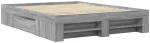 vidaXL Πλαίσιο Κρεβατιού Γκρι Sonoma 160x200 εκ. Επεξεργασμένο Ξύλο