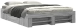 vidaXL Πλαίσιο Κρεβατιού Γκρι Sonoma 160x200 εκ. Επεξεργασμένο Ξύλο