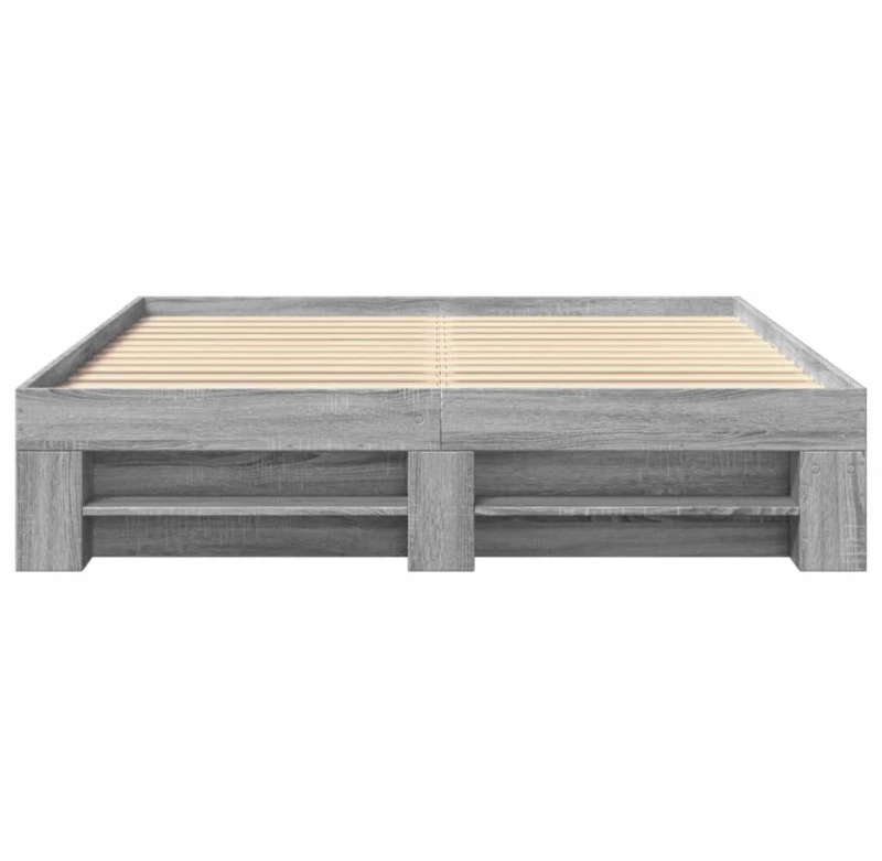 vidaXL Πλαίσιο Κρεβατιού Γκρι Sonoma 160x200 εκ. Επεξεργασμένο Ξύλο