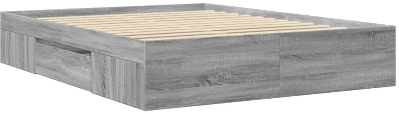 vidaXL Πλαίσιο Κρεβατιού Γκρι Sonoma 160x200 εκ. Επεξεργασμένο Ξύλο