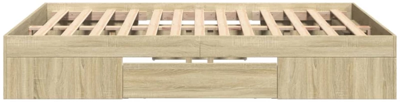 vidaXL Πλαίσιο Κρεβατιού Χωρ. Στρώμα Sonoma Δρυς 140x190εκ. Επ. Ξύλο