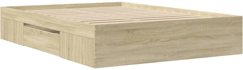 vidaXL Πλαίσιο Κρεβατιού Χωρ. Στρώμα Sonoma Δρυς 140x190εκ. Επ. Ξύλο