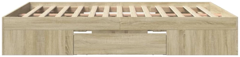 vidaXL Πλαίσιο Κρεβατιού Χωρ. Στρώμα Sonoma Δρυς 160x200 εκ. Επ. Ξύλο