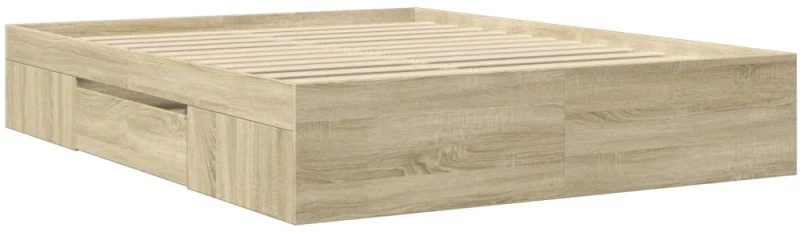 vidaXL Πλαίσιο Κρεβατιού Χωρ. Στρώμα Sonoma Δρυς 160x200 εκ. Επ. Ξύλο