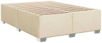vidaXL Κρεβάτι Boxspring με Στρώμα Κρεμ 160x200 εκ. Υφασμάτινο