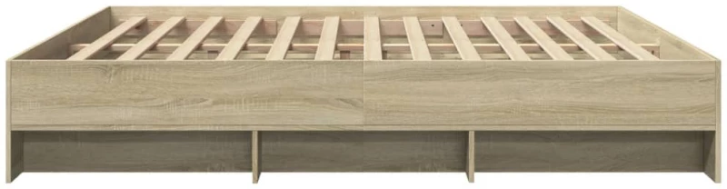 vidaXL Πλαίσιο Κρεβατιού Sonoma Δρυς 200x200 εκ. Επεξεργασμένο Ξύλο