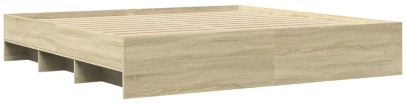vidaXL Πλαίσιο Κρεβατιού Sonoma Δρυς 200x200 εκ. Επεξεργασμένο Ξύλο