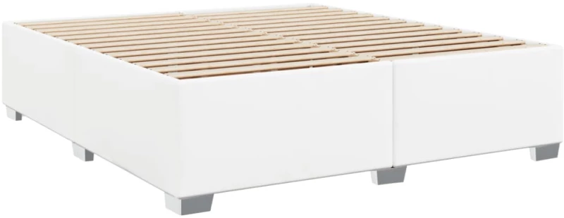 vidaXL Πλαίσιο Κρεβατιού Λευκό 180x200 εκ. από Συνθετικό Δέρμα
