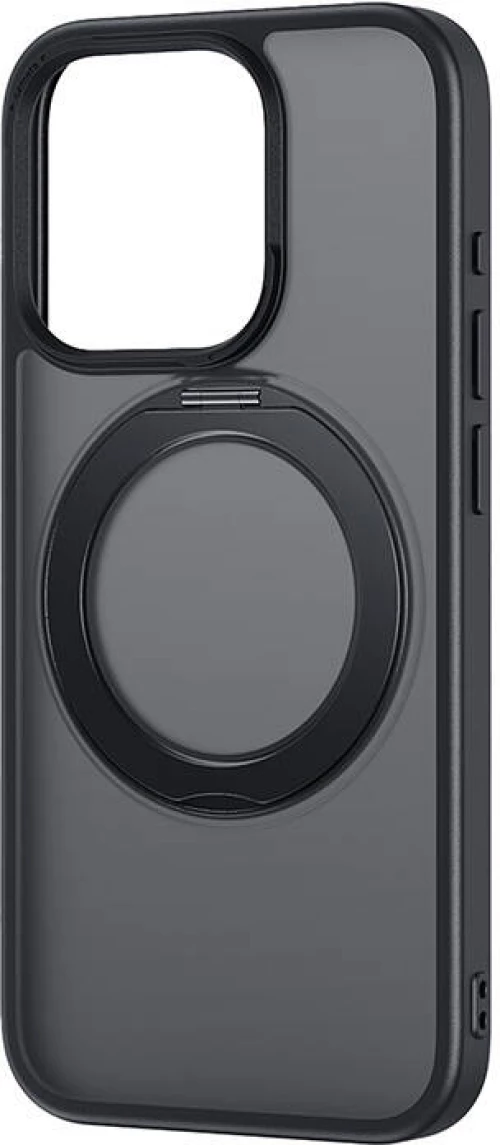 Phone Case Baseus SkyRing Magnetic with Stand for iP 13 Pro + tempered-glass and cleaning kit (black)