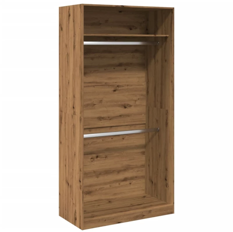 vidaXL Ντουλάπα Αρτισιανή Δρυς 100x50x200 εκ Επεξεργασμένο Ξύλο