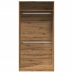 vidaXL Ντουλάπα Αρτισιανή Δρυς 100x50x200 εκ Επεξεργασμένο Ξύλο