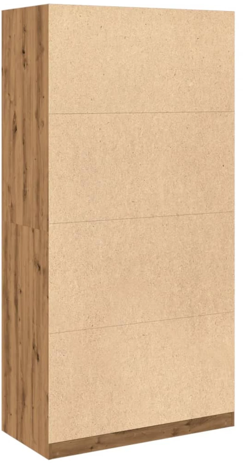 vidaXL Ντουλάπα Αρτισιανή Δρυς 100x50x200 εκ Επεξεργασμένο Ξύλο