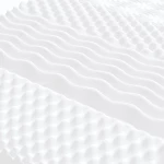 vidaXL Στρώμα Αφρού 7 Ζωνών Σκληρότητα 20 ILD Λευκό 120x210 εκ.