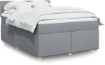 vidaXL Κρεβάτι Boxspring με Στρώμα Αν. Πράσινο 160x200εκ Υφασμάτινο