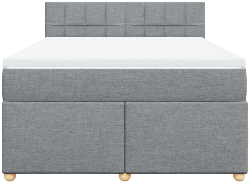 vidaXL Κρεβάτι Boxspring με Στρώμα Αν. Πράσινο 160x200εκ Υφασμάτινο