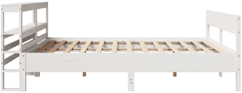 vidaXL Σκελετός Κρεβ. Χωρίς Στρώμα Λευκό 180x200 εκ Μασίφ Πεύκο