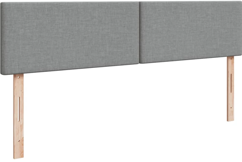 vidaXL Κρεβάτι Boxspring με Στρώμα Ανοιχτό Γκρι 180x200 εκ. Υφασμάτινο