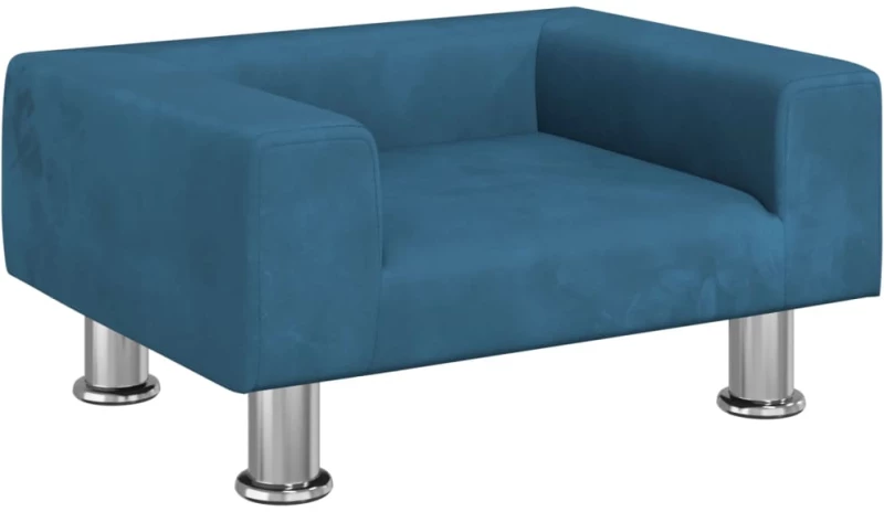 vidaXL Καναπές Παιδικός Μπλε 50x40x26,5 εκ. από Βελούδο