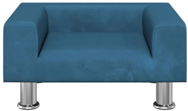 vidaXL Καναπές Παιδικός Μπλε 50x40x26,5 εκ. από Βελούδο